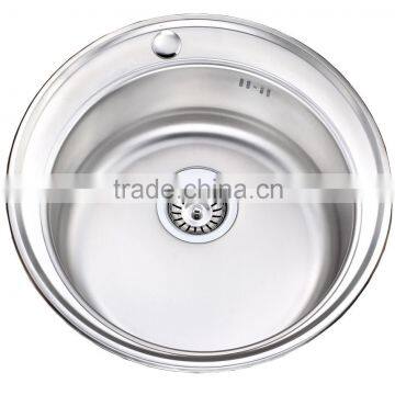 Stainless Steel Single Bowl Round Hand Wash Kitchen Sink