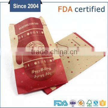 Wholesale Eco Friendly Food Grade Greaseproof Kraft Paper Bag for Bread Packaging photo-3