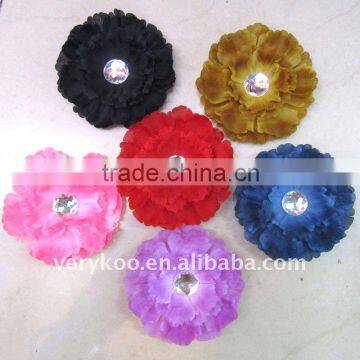 Big Rhinestone Peony Hair Flowers (FCK-116310080)