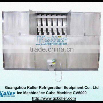 75KW Power Consumed 5 Tons Cube Ice Machine