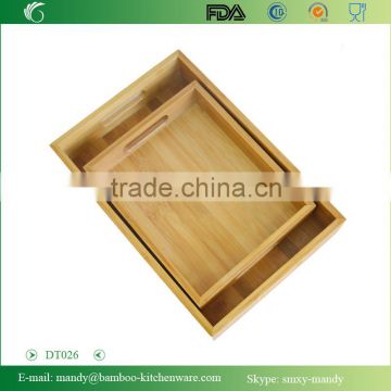 DT026 Bamboo Serving Tray with Handles