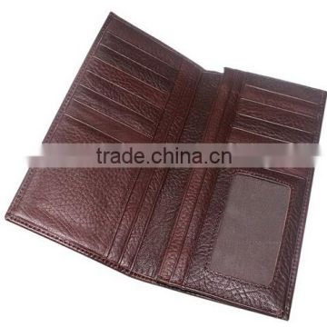 Factory wholesale animal leather wallet vintage leather men long purse