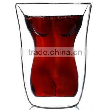 wholesale sexy belle shot glass cup for whisky bar creative glass