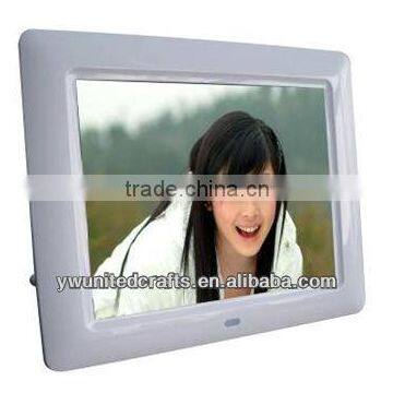 High Resolution Cheap Mini 8" Multi-Function Analog Screen Without Lithium Battery Digital Picture Frame