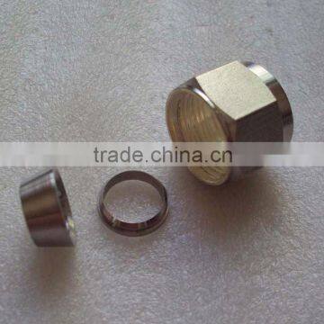 Stainless steel Nut and ferrule set