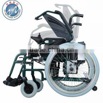 Aluminum Frame Flip Back Armrest electric wheelchair