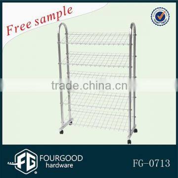 Home Furniture 4 Tier Metal Folding Shoe Rack photo-2