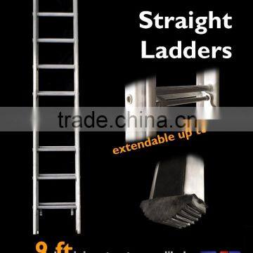 Aluminium 2 Section Straight Ladders 9 ft.