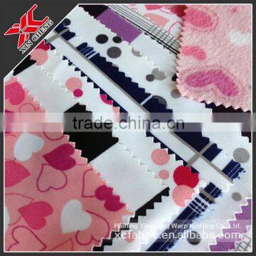 printing tricot brushed fabric