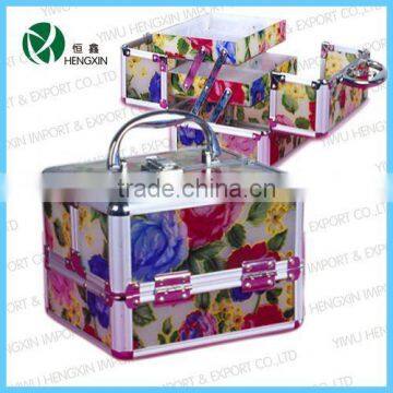 acrylic cosmetic case makeup train case vanity case