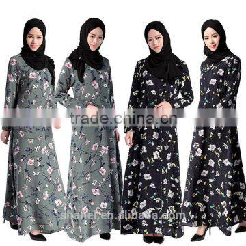 new arrival floral muslim women abayas islamic clothing