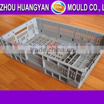 Plastic logistics folding crate mould