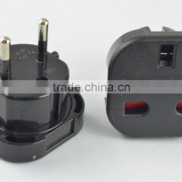 east europe plug adapter 3 pin to 2 pin 220v plug adapter