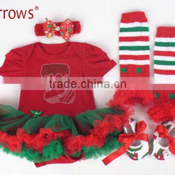Western Girls Outfits 2016 New Years Children Clothing Set Kids Christmas Clothes for Cute Baby Girl