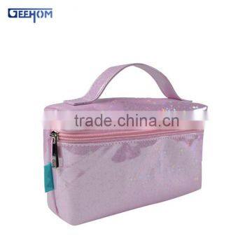 fashion shining cosmetic bag portable glitter pvc bag