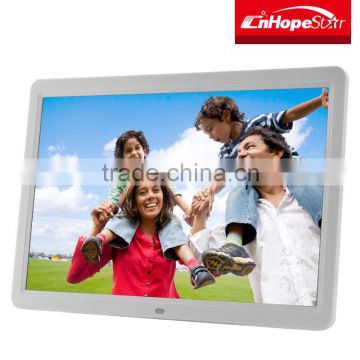 Good price 15 inch tft lcd screen digital photo/ pic/image frame for wedding