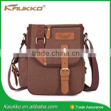 Guangzhou Factory Wholesale Men Canvas Shoulder Bag,Canvas Cross Body Bag photo-2