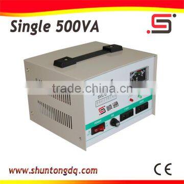 single SVC 500VA made in China Ac servo motor Voltage stabilizer