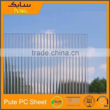 twin wall double layer polycarbonate transparent roofing sheet