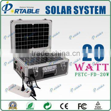 High quality ! 20W Portable Solar power System generating for outdoor use