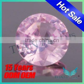 2015 Wholesale Wuzhou Gemstone Blue Sapphire Processing Round Artificial 1.25# Red Ruby