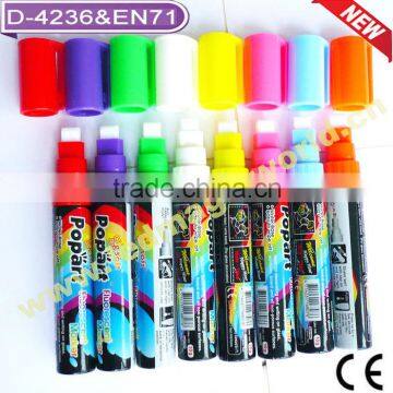 Alibaba hot selling 6mm window marker fluorescnet liquid chalk marker