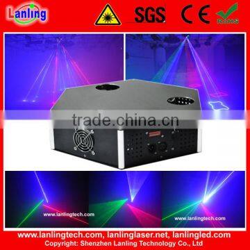 Beam three tunnel RGB full color laser stage lighting