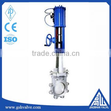 manual pneumatic stainless steel knife gate valve in valves