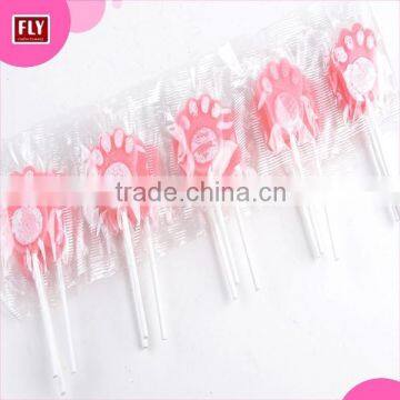 10g dog paw prints mix fruit lollipop candy