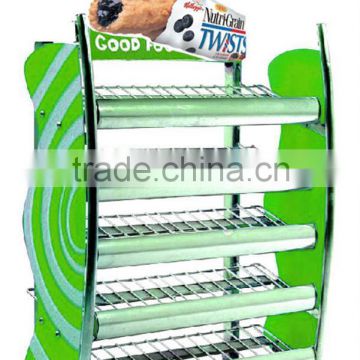 Retail snack displays/5 tiers metal stand