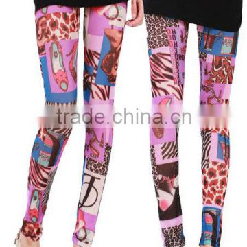 lady tights skinny stocking pink colour