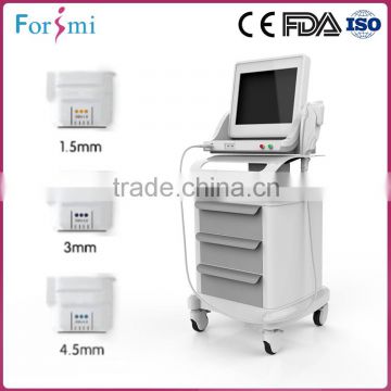 7MHZ High Intensity Professional Ultrasound Non Surgical Face Hifu Machine Portable 5.0-25mm