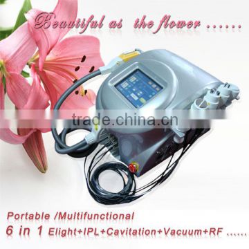 Hottest selling anchorfree ipl and laser machine with vacuum cavitation rf function CE FDA certificate