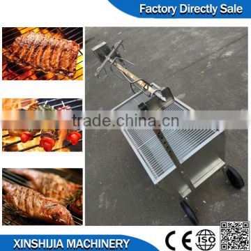 Small stainless steel commercial charcoal bbq grill