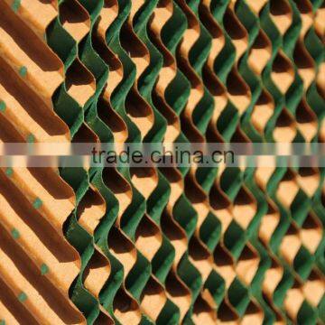 Brown & Green color evaporative cooling pad