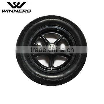 10'' plastic toy wheel with rubber air tire