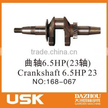 Crankshaft 6.5HP (23) for USK 2KW gasoline generator 168F/2900H(GX160) 5.5HP/6.5HP spare part