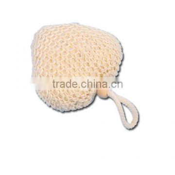 100% Natural Sisal Bath Ball Scrubber - Heart Shape