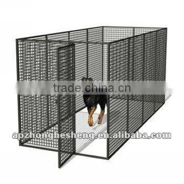 Black Painted Metal Dog Fence/Dog Kennel/Pet House