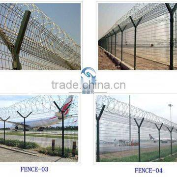 Used Wrought Iron Fencing for Sale Airport Fence Security Fence Chian Factory Supplier
