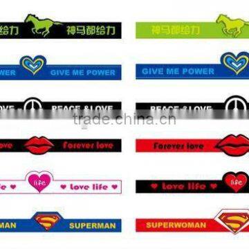 Promotional Fashion Colorful Silicone Slap Wristband