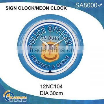 Neon Light Wall Clock photo-4