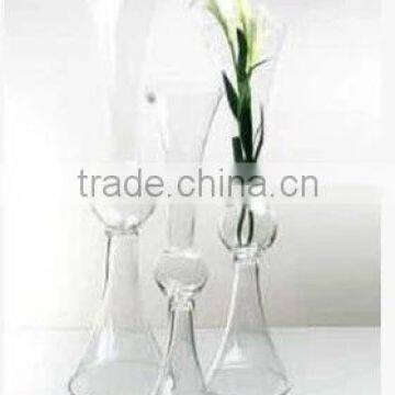 Unique New Style Home Wedding Decor Floor Glass Vases for Flower Arrangement photo-3
