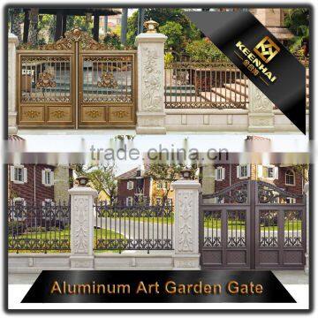 Villa Garden Decorative Powder Coated Luxury Aluminum Metal Garden Main Gate