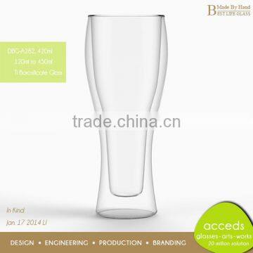 Popular Borosilicate Made-By-Hand Double Glass Beer Cup photo-5