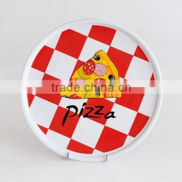 2017 Promotional Ceramic Cheap Pizza Plate With Decal Printing photo-4