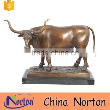 Wholesale brazing bull large brass sculptures for sale NTBA-B021Y