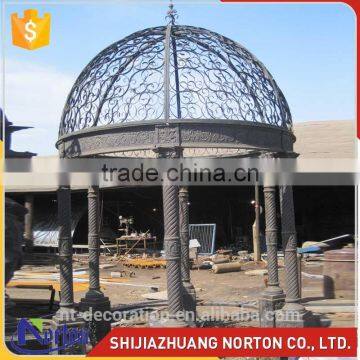 Cast craft alibaba solid yard ornamental iron gazebo NTIG-015Y