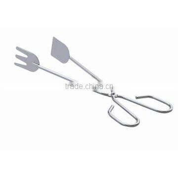 Food Tong Iron With Powder Coating Plastic Coating Handle photo-4
