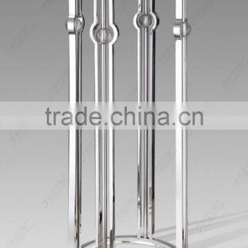 Stainless steel flower stand with marble top JJ00L